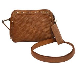 Platania made in Italy studded crossbody bag
